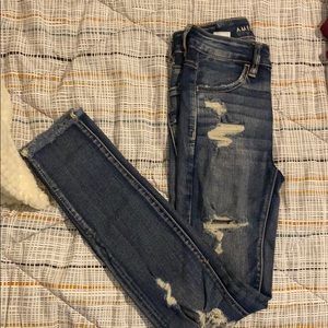 American Eagle Super stretch jeans.
